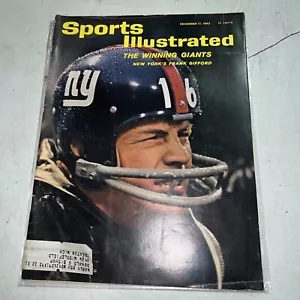 17 dicembre 1962 Sports Illustrated Magazine con copertina giganti Frank Gifford fiera - Foto 1 di 3