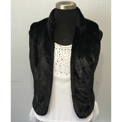 Chaleco de piel sintética Live A Little negro L Foto 1 de 4