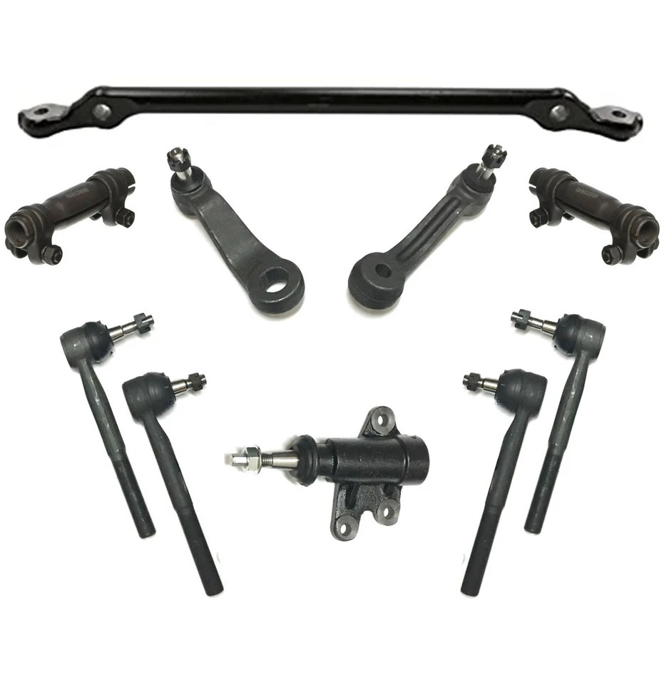 Kit de 10 barras de amarre de enlace central rueda loca y brazo Pitman para Chevrolet GMC C1500 C2500 Foto 1 de 1