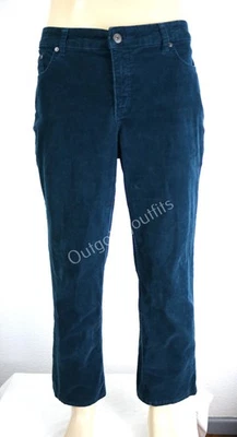 Pantalones de pana para mujer St John's Bay de pierna recta talla 16 Foto 1 de 4