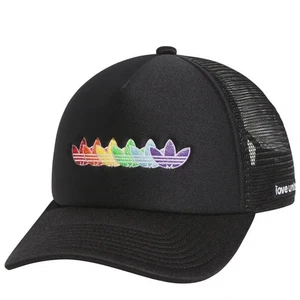 Adidas LOVE UNITES LGBT Pride Cap Mütze - Rainbow & Black - Unisex Adjust Snapback - Bild 1 von 2