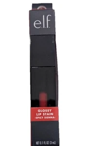 e.l.f. Cosmetics GLOSSY LIP STAIN Lightweight Sheer Gloss~SPICY SIENNA~FAST SHIP - Picture 1 of 5