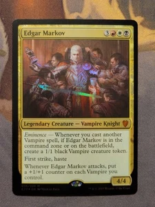 1x Edgar Markov *FOIL* - Commander 2017 Mythic MTG NM - Picture 1 of 2