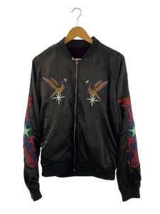 DIESEL Sukajan Embroidery Reversible L Polyester BLK Used - Picture 1 of 6