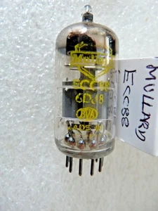 Mullard  6DJ8 ECC88 B5H2 USED E  Tube Valve Amplitrex Test GM%  113 105 Feb24 - Picture 1 of 3