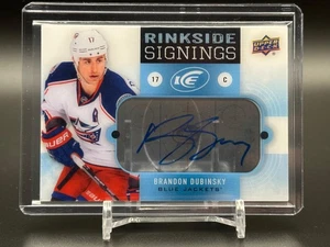 2014-15 Upper Deck Ice #RS-BD Brandon Dubinsky AU Columbus Blue Jackets - Picture 1 of 2