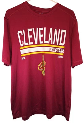 Camiseta Cleveland Cavaliers para hombre L 2018 Playoffs manga corta roja TX3 Cool Cavs Foto 1 de 4