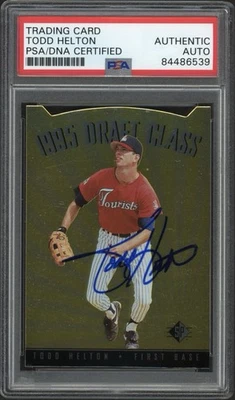1995 Upper Deck SP Todd Helton Rookie RC #112 PSA/DNA Authentic Auto HOF - Image 1 of 2