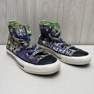 Converse High Top Sneakers Shoes DC Comics Batman Joker Mens 4 / Womens 6 / UK 4 - Picture 1 of 23
