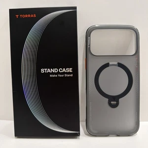 Torras Ostand Q3 Air iPhone 17 Pro Max Case W/ 360 Magnetic Stand Shadow Black - Picture 1 of 8