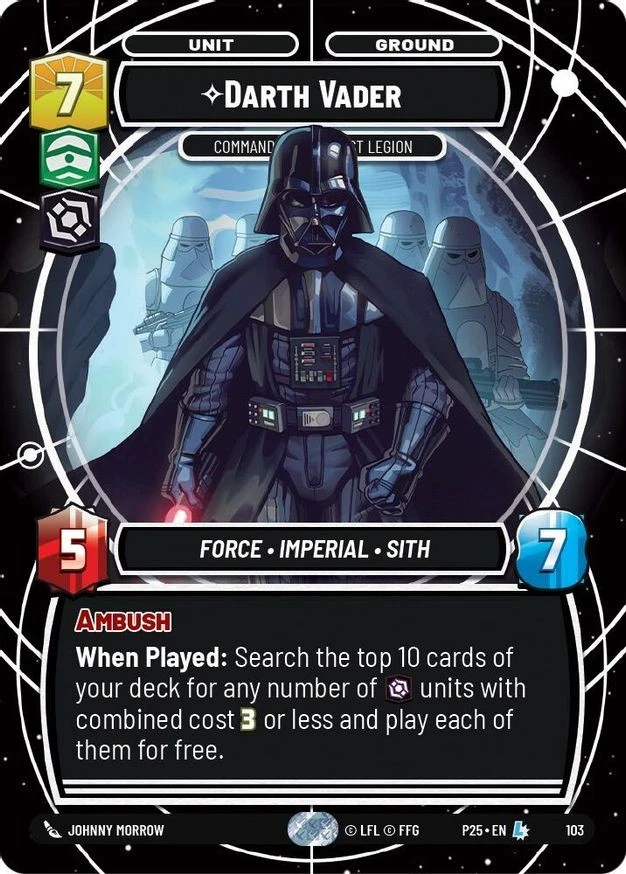Star Wars Unlimited Darth Vader (103/160) Organized Play Promos NM FOIL - Image 1 of 1
