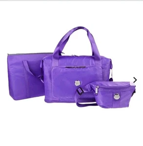 Joy 3pc CleanBoss Expandable Pop Tote Belt Bag-Purple - Picture 1 of 7