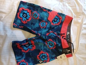 Boy's Youth Volcom Mod Tech 27 Size 14 Board Shorts Swim Nwts 4th Of July - Picture 1 of 5