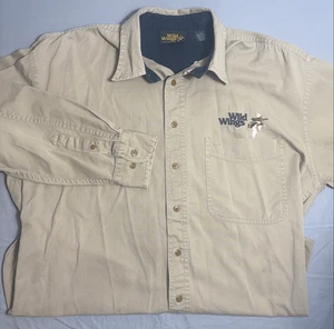 Wild Wings Langarmhemd mit Knopfleiste und Enten Größe L 100% Baumwolle - Bild 1 von 7