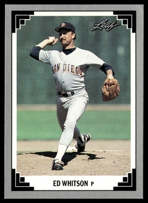 1991 Leaf Ed Whitson San Diego Padres #337 - Image 1 of 2