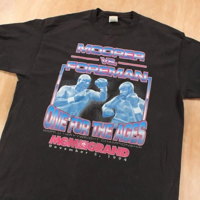 1994 Michael Moorer vs George Foreman MGM Grand Boxeo Camiseta XL De Colección Años 90 EE. UU. Foto 1 de 4