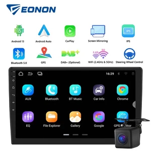 Eonon UA13 Plus 2DIN 10.1" IPS Android 13 Car Radio Stereo GPS CarPlay Bluetooth - Picture 1 of 22