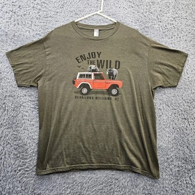 Bearizona Williams AZ T Shirt Bears Funny Nature Green Men 2XL DUCK CO - Image 1 of 4