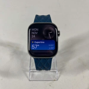 Apple Watch Series 10 sbloccato 42 mm argento titanio blu Alpine Loop M07H3LL/A - Foto 1 di 6