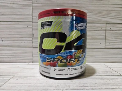 Ponche hawaiano C4 Sport pre-entrenamiento fruta jugosa roja 20 porciones 8,9 oz 8/2026 Foto 1 de 4