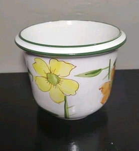 Vaso da fiori grande in ceramica italiana alto 6" - Foto 1 di 10