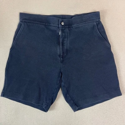 Мужские шорты Reiss размер S синие вафельные вязаные повседневные с плоскими передними карманами - Изображение 1 из 4