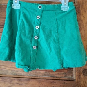 Justice Green Button-Up Kids Shorts - Picture 1 of 5