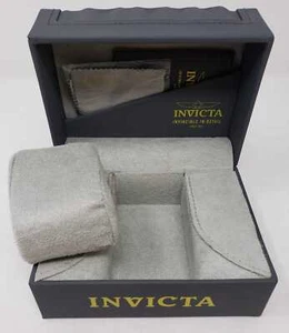 Invicta Scatola Orologio Standard Grigio Vuoto Grigio Uno Slot - Foto 1 di 5
