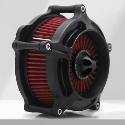 Air breather Black Turbine for harley Iron 883 Sportster XL883 XL1200 1991-2024 - Image 1 of 4