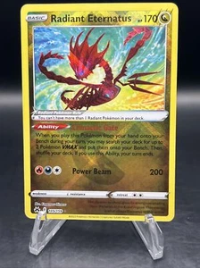 Tarjeta Pokémon Radiant Eternatus 105/159 Brillante Rara Holo Corona Zenith Casi Nueva - Imagen 1 de 2