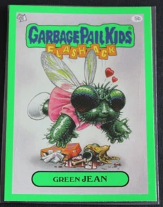GARBAGE PAIL KIDS 2011 FLASHBACK 3 "GREEN" Card #5b GREEN JEAN - Picture 1 of 5