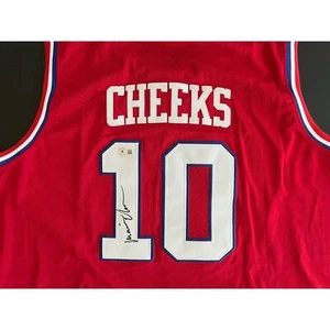 Maurice 'Mo' Cheeks Signed Philadelphia 76ers Jersey Beckett BAS - Picture 1 of 4