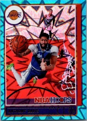 2021-22 Panini Hoops Teal Explosion #126 Anthony Davis Los Angeles Lakers - Image 1 of 2