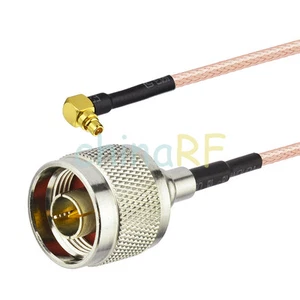 3 FT N male to MMCX male right angle pigtail cable RG316 1m for Wireless Antenna - Picture 1 of 4