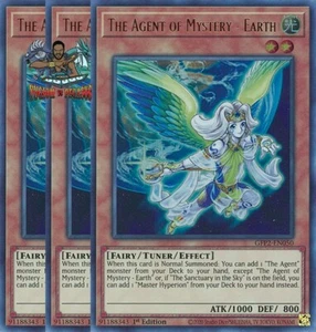 Yugioh! 3x The Agent of Mystery - Earth GFP2-EN050 Ultra Raro 1a Edición Casi Nuevo - Imagen 1 de 1