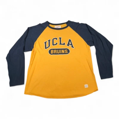 Vintage UCLA Bruins Shirt Adult LARGE Yellow Blue University Baseball Raglan Y2K - Image 1 of 4