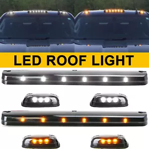 For Chevy GMC 2500HD 3500HD 07-up Full Set Amber Cab Roof Marker LED Lights - Bild 1 von 39