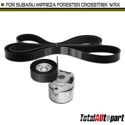 2x Kit de componentes de transmisión por correa Serpentine para Subaru Crosstrek 2016-2017 Forester Foto 1 de 4