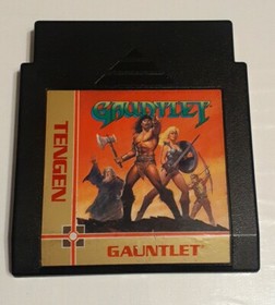 Gauntlet NES Tengen Cartridge and Manual In Clear Case  (1985)