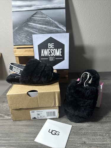 UGG Australia Fluff Yeah sandali ciabatte bambini 11 28 5 usati con scatola
