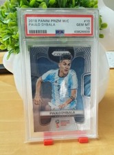 2018 PANINI WORLD CUP PRIZM PAULO DYBALA PSA GM10