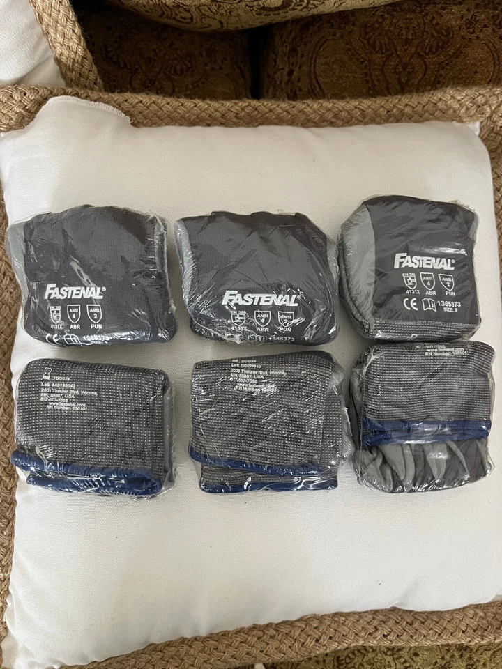 Fastenal 262LF Nylon/Spandex Micro Foam Nitrile Breathable Palm Dip Glove- 6 prs