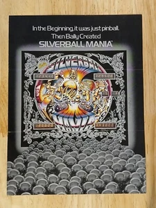 1980 Original Bally Silverball Mania Pinball Sales Flyer Brochure NICE - Picture 1 of 4