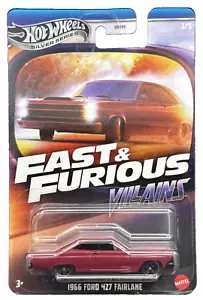 Hot Wheels Silver Series 2025 Fast & Furious Villains 3/5 1966 Ford 427 Fairlane - Picture 1 of 11