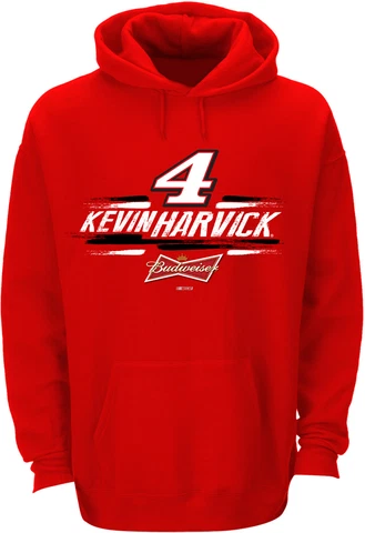 Kevin Harvick 2015 Checkered Flag #4 Budweiser Swoosh Hoodie FREE SHIP Cover