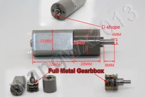 DC1.5V-4.5V 300U/MIN Drehzahluntersetzungsgetriebe Motor mit Vollmetallgetriebe für Roboter - Bild 1 von 6