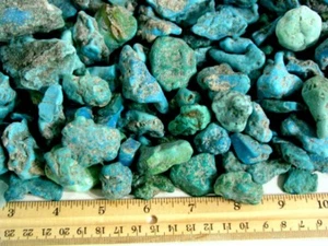 Turquoise nuggets stabilized Arizona bigger 1/2 to 1 1/2" 1/8 pound lots 5-8 pcs - Picture 1 of 1