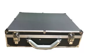 Storage & Display Aluminum Black Box Case Holds 100 PCGS NGC Coin Holders Slabs - Picture 1 of 3
