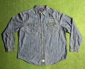 Levi Strauss Signature Premium Shirt Denim Cotton Men’s XL - Submarine Veterans - Picture 1 of 13