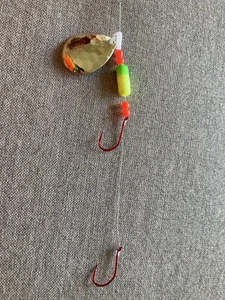 SAVAGE STRIKE SPINNERS - Walleye - Spinner And Worm Harness - 2 Pack - Picture 1 of 2